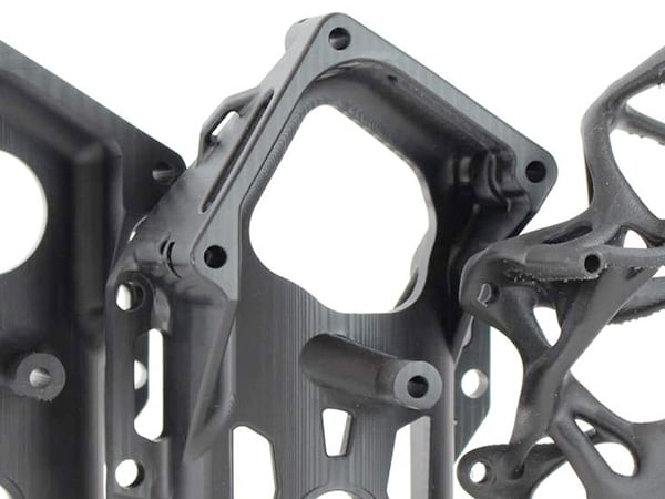 Several 3D printed plastic objects