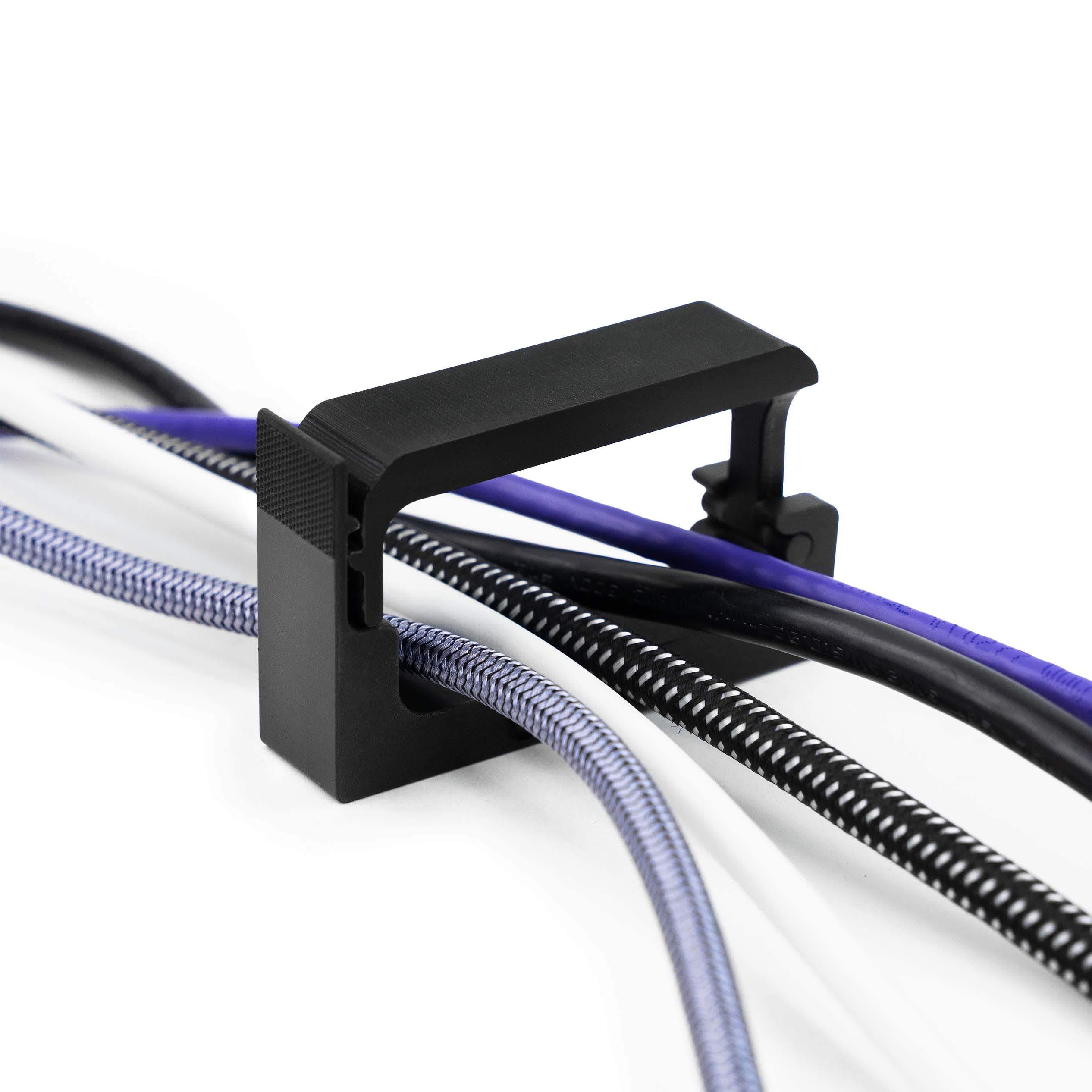 Cable clip with wires